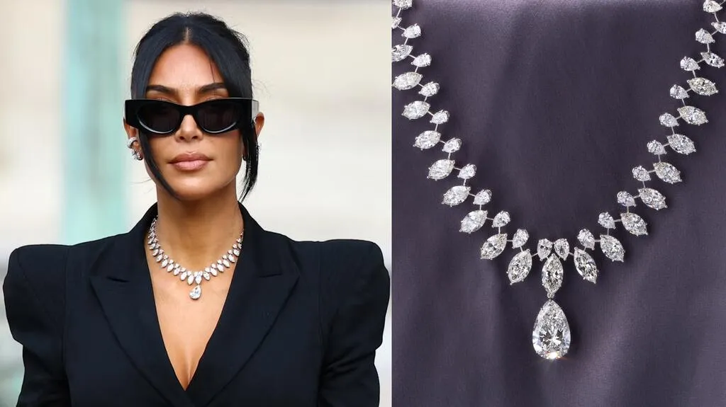 Kim Kardashian diamond necklace Samer Halimeh New York
