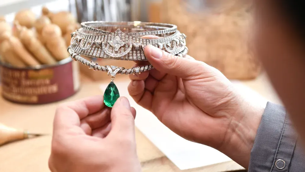 A look at Louis Vuitton high jewelry collection at their workshop in Vendôme, France.
